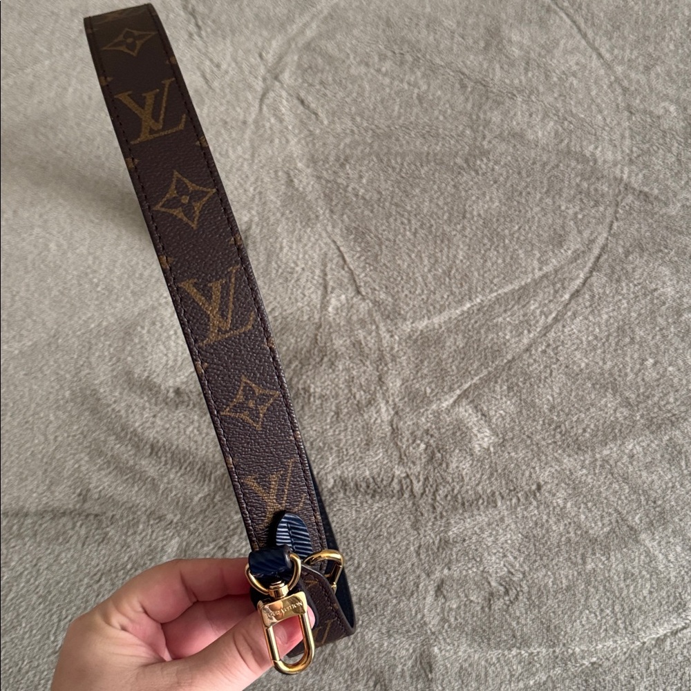 Louis Vuitton Brown Blue Epi Monogram Strap - Picture 3 of 4